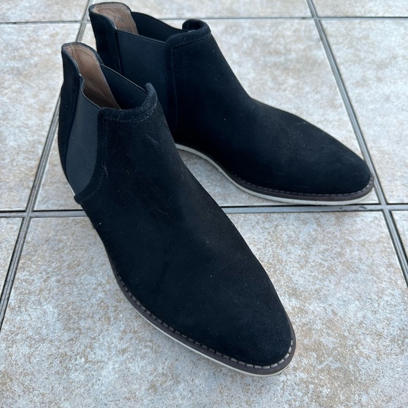 J.Crew Suede Booties Black Flats - Picture 6 of 12